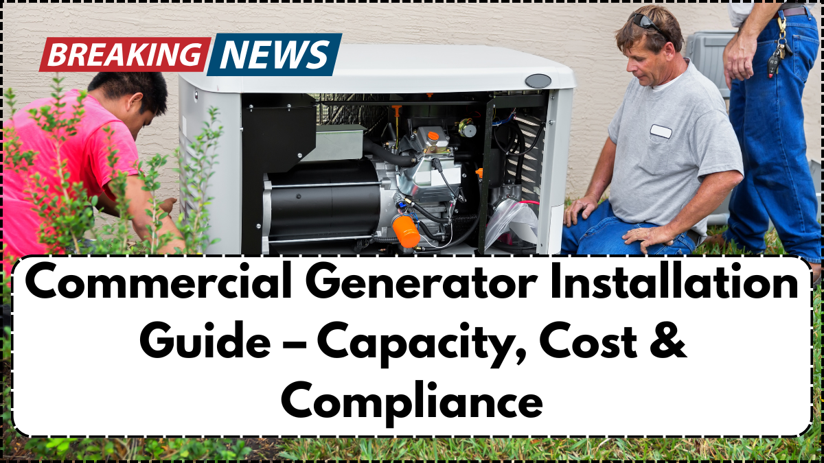 Commercial Generator Installation Guide – Capacity, Cost & Compliance